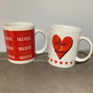 Heart and Valentine 2 mug set